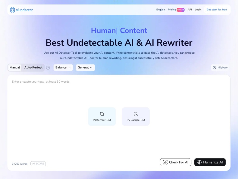AI Undetect Screenshot